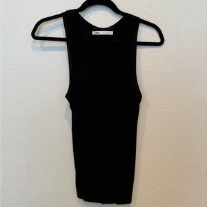 Zara Black Tank Top 🖤 SIZE LARGE
